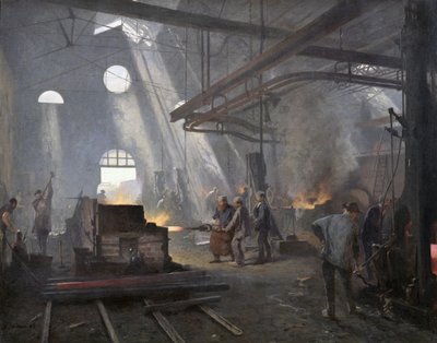 A Forge, 1893 by Fernand Cormon